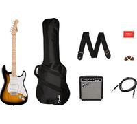 Squier Sonic Stratocaster Pack, Maple Fingerboard, 2-Colour Sunburst,