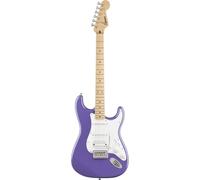 Squier by Fender Sonic Stratocaster HSS Electric Guitar, Ultraviolet | Beginner electric guitar, HSS pickups, easy-to-play neck, free virtual lessons, starter Stratocaster, Squier by Fender