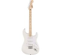 Squier by Fender Sonic Stratocaster HT Electric Guitar, Maple Fingerboard, White Pickguard, Arctic White, Comes with Free Virtual Lessons