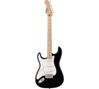 Squier by Fender Sonic Stratocaster Left-Handed Electric Guitar, Black | Electric Guitar for Beginners, Left Handed Stratocaster, Easy to Play Neck, Free Online Lessons
