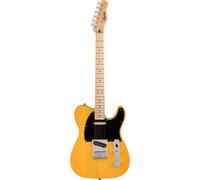 Squier by Fender Sonic Telecaster Electric Guitar, Maple Fingerboard, Black Pickguard, Butterscotch Blonde, Comes with Free Virtual Lessons
