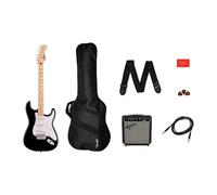 Squier, Fender, Sonic, Stratocaster, Electric, Guitar, Maple, Fingerboard, Black, Gig, Bag, Frontman