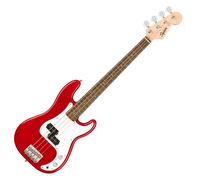 Squier by Fender Mini Precision Bass Guitar, Short Scale Beginner Bass for Kids or Travel, Comes with Free Virtual Lessons, Dakota Red