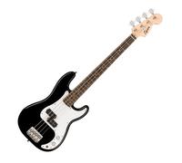 Fender Squier Electric Bass - Mini Precision Bass in Black, Comes with Free Virtual Lessons