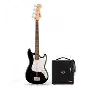 Squier Sonic Bronco Bass LRL Black & Eden Orbiter 8 Bass Combo Amp