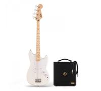 Squier Sonic Bronco Bass MN Arctic White & Eden Orbiter 8 Bass Combo Amp