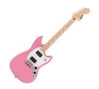 Squier by Fender Sonic Mustang HH Short Scale Electric Guitar, Flash Pink