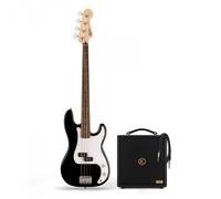 Squier Sonic Precision Bass LRL Black & Eden Orbiter 8 Bass Combo Amp