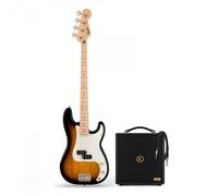 Squier Sonic Precision Bass MN 2 Color Sunburst & Eden Orbiter 8 Bass Combo Amp