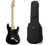 Squier Sonic Strat HSS Black Bundle