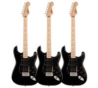 Squier Sonic Stratocaster HSS Black pack of 3