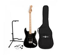 Squier Sonic Stratocaster HSS MN Black w/ Gig bag & Accesory pack