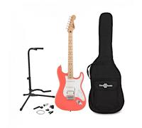 Squier Sonic Stratocaster HSS Tahiti Coral w Gig bag & Accesory pack