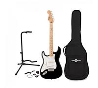 Squier Sonic Stratocaster Left Handed Black w Gig bag & Accesory pack