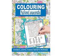 Squiggle A4 Colouring & WordSearch Puzzle Books - Ideal Stocking Filler - Set of 2