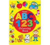 Squiggle ABC 123 Colouring Book A4 Size - Numbers Alphabet Fun Practice