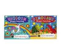 Squiggle Children's Magic Paint with Water Books, Unicorn & Dinosaur - Set of 2
