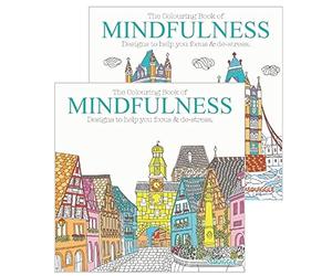 Squiggle P2870 Mindfulness Anti-Stress Colouring Books - Set of 2