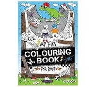 Squiggle P2925 My Fun A4 Colouring Book for Boys - 48 Designs