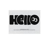 (Squint hello, 80X120cm 31.5X47.3in) Black and white personalized household floor mat, silk ring foot mat, anti slip and dust removal entrance living room mat