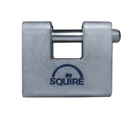 Squire Henry ASWL1 Warehouse Armoured Brass Block 5 Pin Padlock, Silver, 60 mm (Length) x 25 mm (Width)