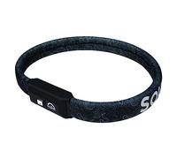 Squire Bike Locks STRAPLOK™ 35/850 Black: Tough and Lightweight Wearable Bike Lock with Multiple High Tensile Steel Cores, 850mm Length, 2 Keys Included