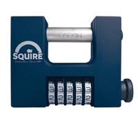Squire Combination Padlock ALDRIDGE CBW85BX - HI-SEC 5-wheel - Boxed, White