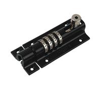 Squire COMBI4 Door Bolt Lock – 4-Wheel Combination, Weatherproof Die-Cast, Navy Blue 120mm
