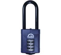 Squire Combi Padlock 4-Wheel 50mm Extra Long Shackle 63.5mm