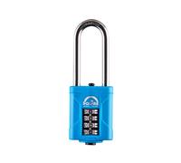 Squire Medium Duty Padlock (35 CLR Blue) - Toughest Open Shackle Coloured Padlock - Covered Laminated Steel for Corrosion Resistance - Weatherproof Lock for Home, School & Shed (Blue, 44 mm)