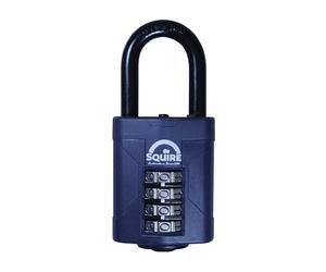 Squire CP50 Series 50mm Steel Shackle Combination Padlock - CP50/1.5/BX 38mm Long Shackle Boxed