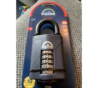 Squire CP60 Padlock Combination 60mm 5 Numbers Gate Garage Shed Lockers RRP £58