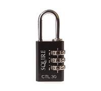 Defender DFCOMBI30 Black Die-Cast Combination Padlock 30Mm