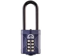 Squire Heavy Duty Extra Long Shackle Combination Padlock CP50/2.5 4-Wheel 50mm