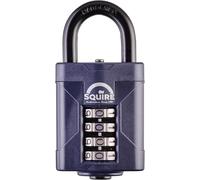 Squire Heavy Duty Padlock (CP50) - Toughest Steel Shackle - 4 Wheel Combination