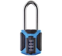 Squire Heavy Duty Padlock (CP50) - Toughest Steel Shackle - 4 Wheel Combination Padlock - Alloy Steel for Corrosion Resistance - Weatherproof Lock for Home, & Leisure (All Terrain Marine Long Shackle)
