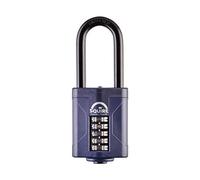 Squire Heavy Duty Padlock (CP60/2.5) - Toughest Long Shackle - 5 Wheel Combination Padlock - Alloy Steel for Corrosion Resistance - Weatherproof Lock for Home, School & Garage (Blue, 60 mm)