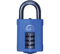 Henry Squire 4 Wheel Heavy-Duty Rustproof Combination Padlock, 50 mm (Length)