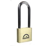Squire Lion Block Brass Long Shackle Padlock (W)39.5mm