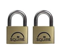 Squire Lion Br Padlock Multi Colour (50mm Twin Pack)