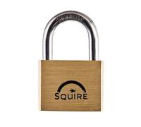 SQUIRE Lion Brass Open Shackle Padlock with Stainless Steel Shackle - 50mm