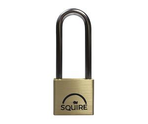 Squire LN4/2.5 Ln4Ls Lion Brass Padlock 5-Pin 40Mm - 65Mm Long Shackle