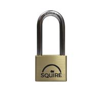 Henry Squire Lion Premium Solid Brass 5 pin Long Shackle Double Locking Padlock, 51 mm (Length), Gold