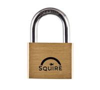 SQUIRE Lion Brass Open Shackle Padlock with Stainless Steel Shackle - 50mm