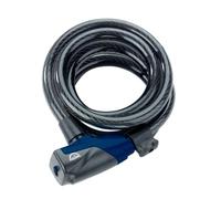 Squire Locks Kilda 12/1800 Integrated Bicycle Cable Lock - Tough Lightweight Cable Bike Lock - 1800 mm Locking Length - 12 mm Diameter Steel Cable - Includes 3 Keys