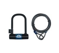 Squire Locks Matterhorn Compact 10C Cycle D-Lock & Cable Set - High Security Bike Lock, 140mm Vertical & 90mm Horizontal Shackle Clearance, 1800mm Cable - Includes 2 Keys - Sold Secure Bicycle Diamond