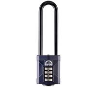 Squire Combination Padlock CP50/4 – Recodable Steel, 4" Long Shackle