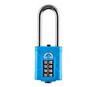 Squire Medium Duty Padlock (35 CLR Blue) - Toughest Open Shackle Coloured Padlock - Covered Laminated Steel for Corrosion Resistance - Weatherproof Lock for Home, School & Shed (Blue, 44 mm)
