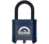 Squire Mystic Combi BF60/1.5 Long Shackle Heavy Duty Combination Padlock - 4 Wheel Code Lock for Shed, Gate, Toolbox, Garden & More - Weatherproof & Keyless Security