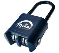 Squire Mystic Combi BF60/2.5 Extra Long Shackle Heavy Duty Combination Padlock ? 4 Wheel Code Lock for Gates, Chains, Containers & Outdoor Use ?